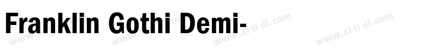 Franklin Gothi Demi字体转换